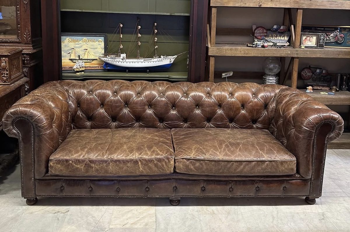 Mudo Kensington Vintage Deri Kanepe — fotoğraf 1