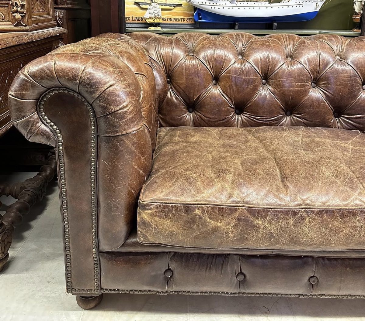 Mudo Kensington Vintage Deri Kanepe — fotoğraf 4