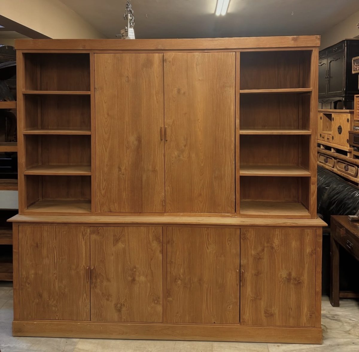 Mudo Concept %100 Masif Tik Ağacı Büfe / Kütüphane 📚 — fotoğraf 1