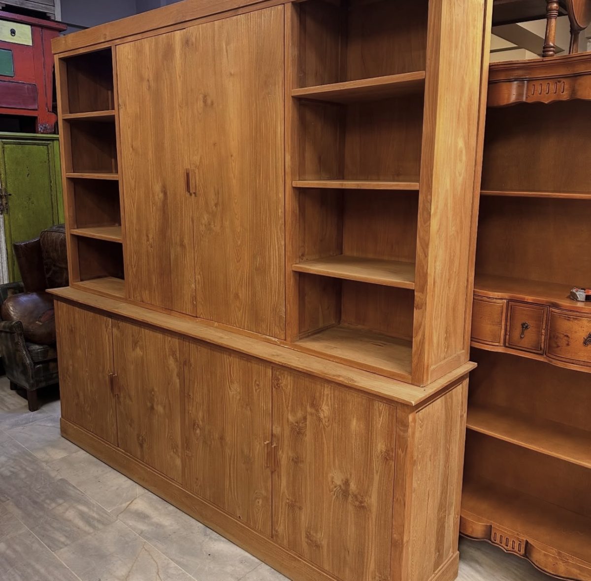 Mudo Concept %100 Masif Tik Ağacı Büfe / Kütüphane 📚 — fotoğraf 3
