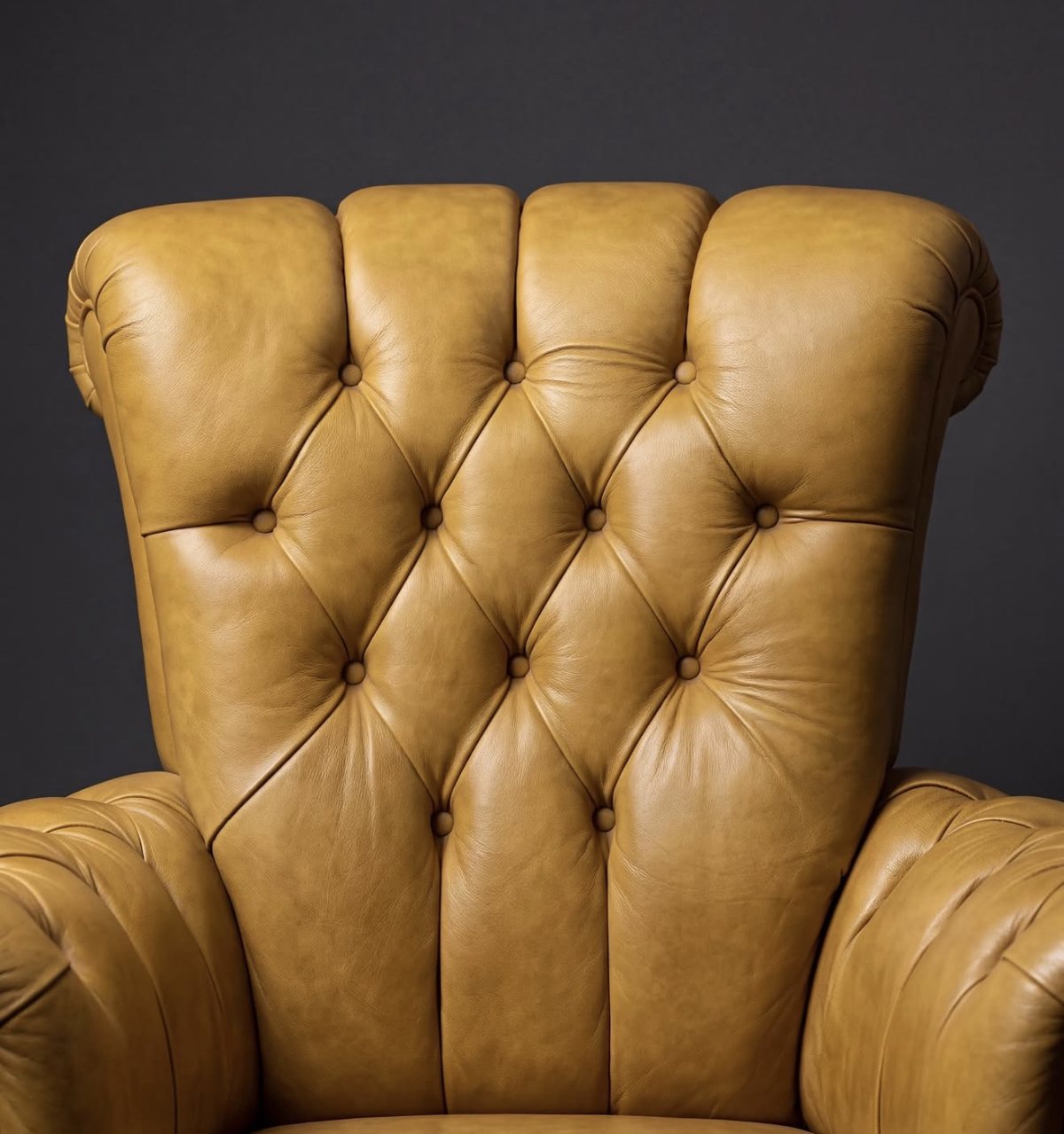 Chesterfield Deri Çift Berjer — fotoğraf 4