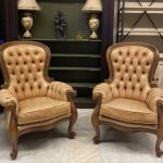 İNGİLİZ CHESTERFİELD DERİ ÇİFT BERJER