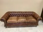 VİNTAGE CHESTERFİELD DERİ KANEPE