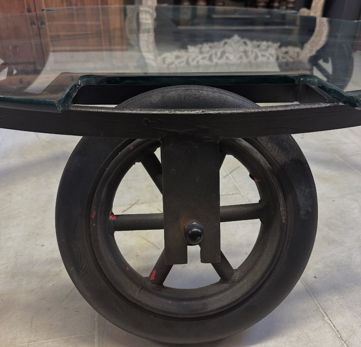 ENDÜSTRİYEL TEKERLERKLİ ORTA SEHPA - Görsel 2