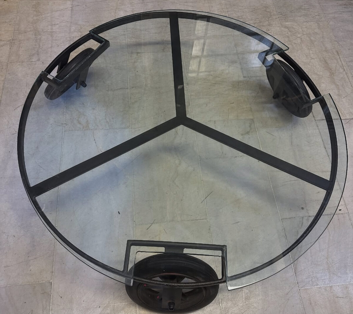 ENDÜSTRİYEL TEKERLERKLİ ORTA SEHPA - Görsel 3