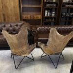 YARGICI KELEBEK DERİ SANDALYE