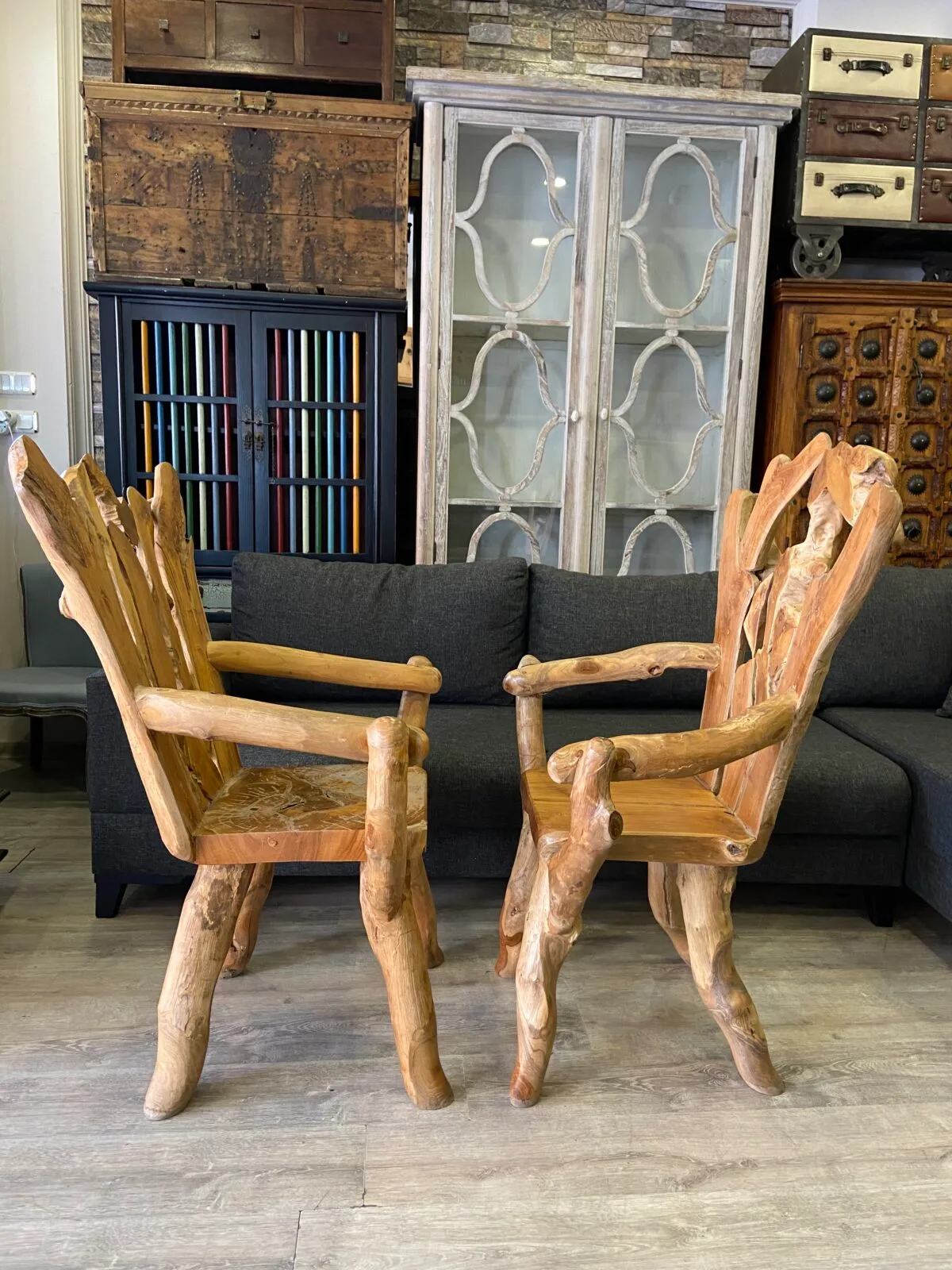 TİK AĞACI SANDALYE - Görsel 2