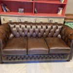 İNGİLİZ CHESTERFİELD DERİ KANEPE