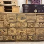 ALFABE AHŞAP KONSOL