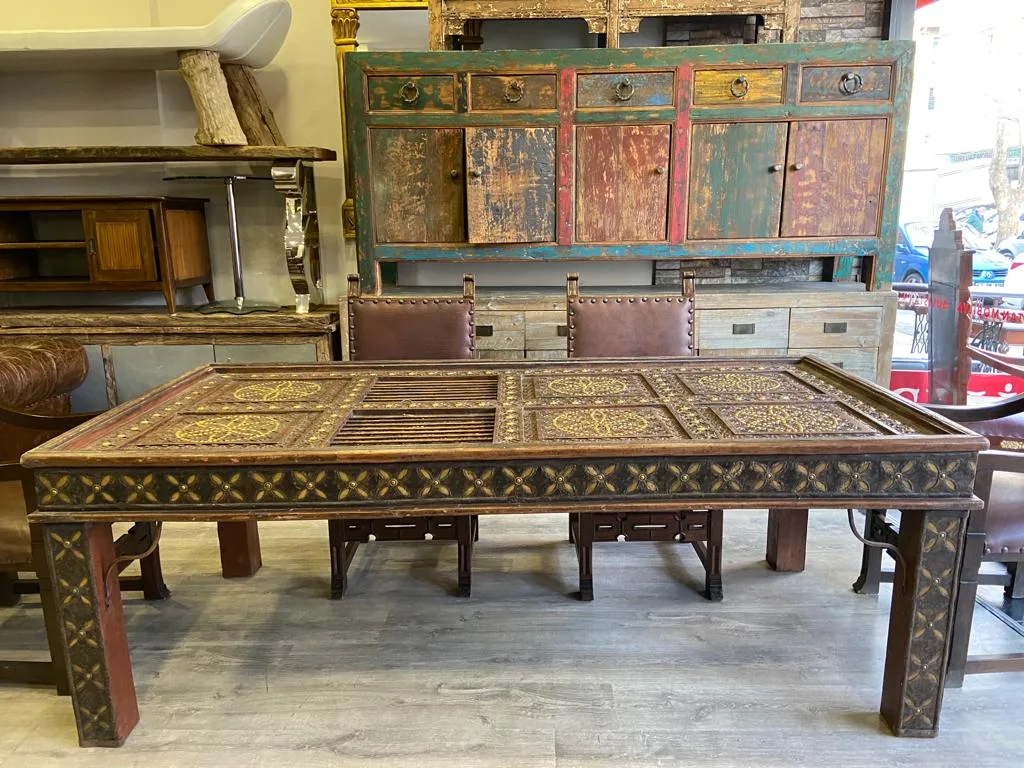 EL OYMASI PİRİNÇ İŞLEMELİ MASA SANDALYE - Görsel 2