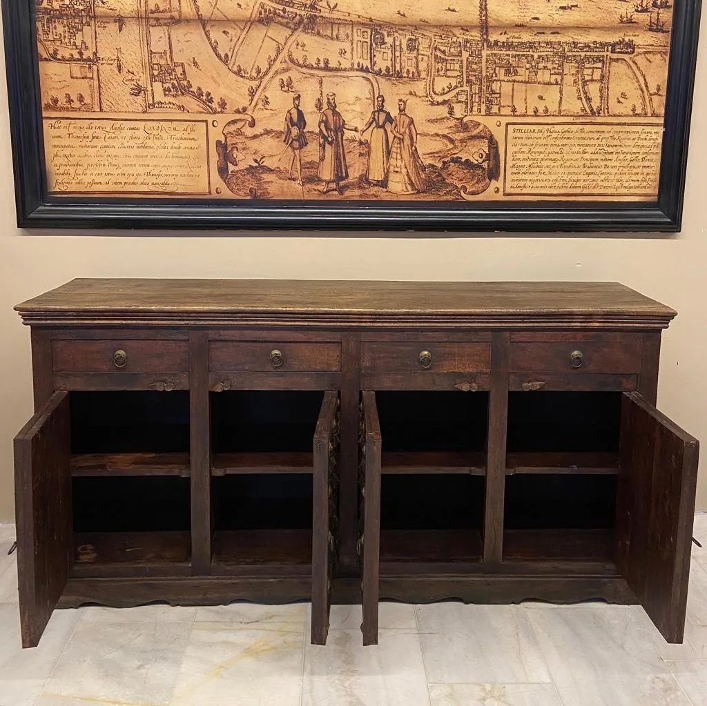 ANTİK HİNT TARZI AHŞAP KONSOL - Görsel 2