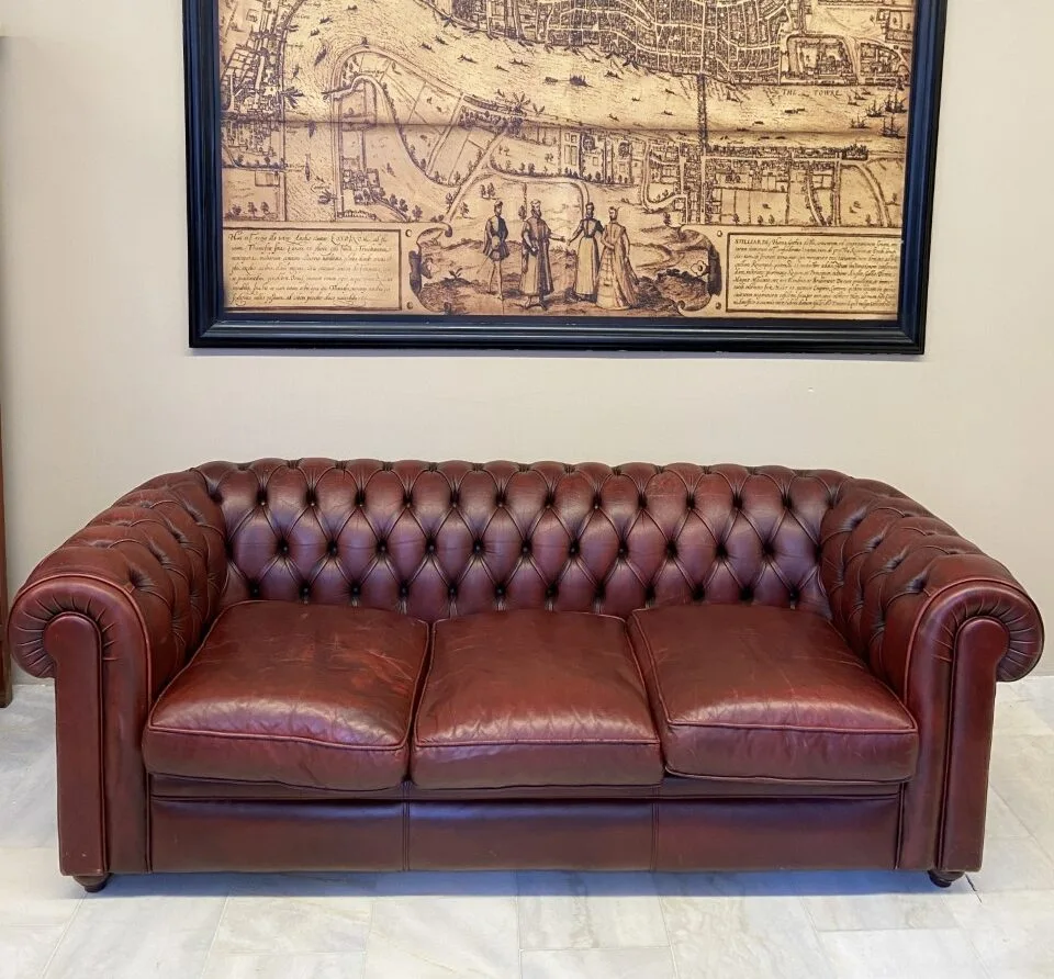 CAPİTONE MARKA DERİ KANEPE - Görsel 1