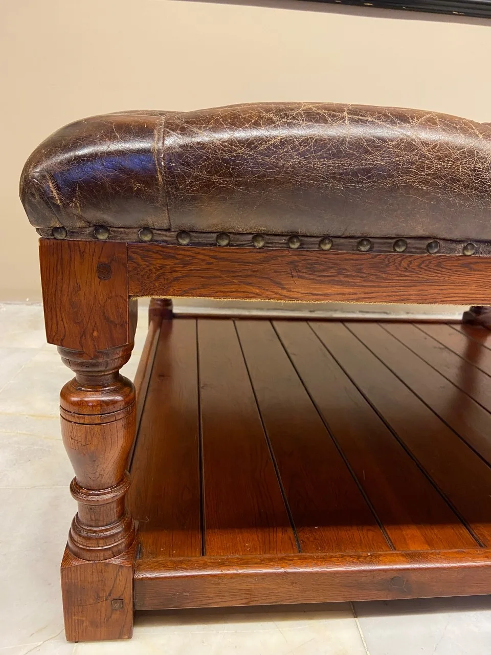 AMERİKAN DERİ ORTA SEHPA - Görsel 3