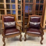 AMERİKAN AHŞAP DERİ ÇİFT BERJER