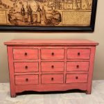 ÇİN 9 ÇEKMECELİ PEMBE KONSOL