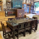 ANTİKA AHŞAP MASA SANDALYE