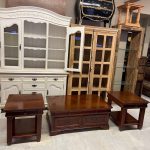 AMERİKAN AHŞAP SEHPA TAKIMI