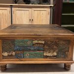 Rustik ahşap Sandıklı Sehpa