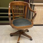 Ahşap Dönerli Ofis Sandalyesi