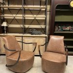 CARLISLE KULÜP AÇIK KAHVERENGİ DERİ BERJER