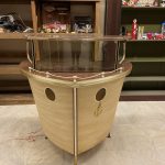 Mid-Century Denizcilik Temalı Işıklı Bar