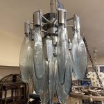 Mazzega'dan İtalyan Murano Cascade Cam Avize, 1970'ler