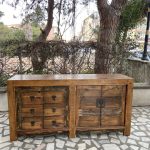 VİNTAGE AHŞAP EL OYMA KONSOL