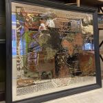 VINTAGE HARİTA AYNA