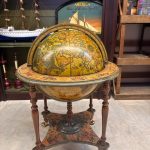 İTALYAN AHŞAP DÜNYA KÜRE BAR