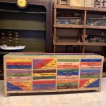 TİK AĞACI 12 ÇEKMECELİ KONSOL