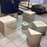 Geometrik Traverten Orta Sehpa