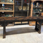 19. Yüzyıl Ortası Oymalı Çin Sunak Masası