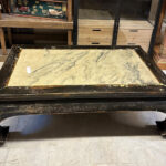 Uzakdoğu Ahşap Üzeri Mermer Orta Sehpa