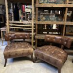 MUDO VİNTAGE PARİS DERİ ÇİFT BERJER