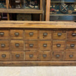 RUSTİK MEŞE AĞACI 18 ÇEKMECELİ KONSOL