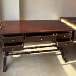 Antika İngiliz Ahşap Çalışma Masası