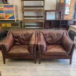 Mudo Reggio Vintage Deri Çift Berjer