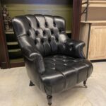 Chester deri tekli koltuk