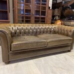 VİNTAGE CHESTERFİELD DERİ KANEPE