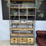 MUDO ENDÜSTRİYEL MERDİVENLİ KİTAPLIK