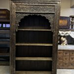 ANTİKA EL OYMA HİNT KAPISI KİTAPLIK