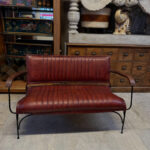 VİNTAGE DERİ ENDÜSTRİYEL KANEPE