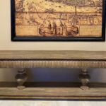 Rustik Ahşap İki Kaideli Konsol