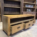 Uzakdoğu meşe ağacı tv sehpası