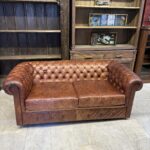 Vintage chesterfield deri koltuk
