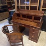 Tik Ağacı Storlu Çalışma Masası