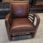 Mudo çıtalı deri berjer