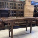 Antika Uzakdoğu Ahşap Dresuar