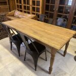 Mudo meşe ağacı masa sandalye