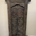 Antika 1800 sonları Nepal Tapınak Kapısı